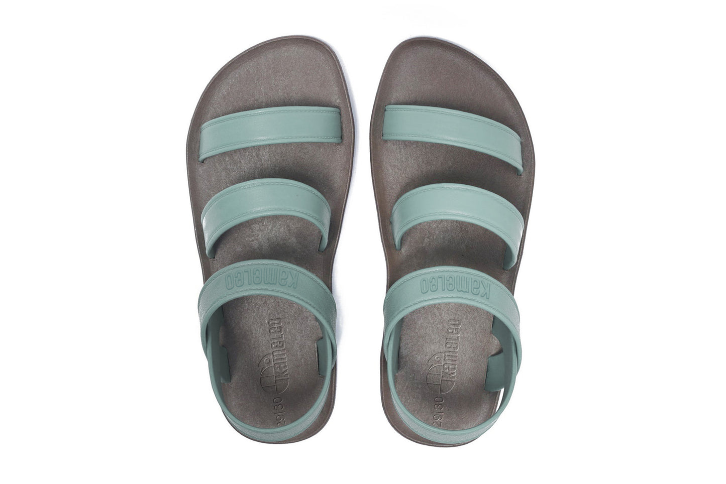 Twin Plus Kids Brown Sole Grey Strap
