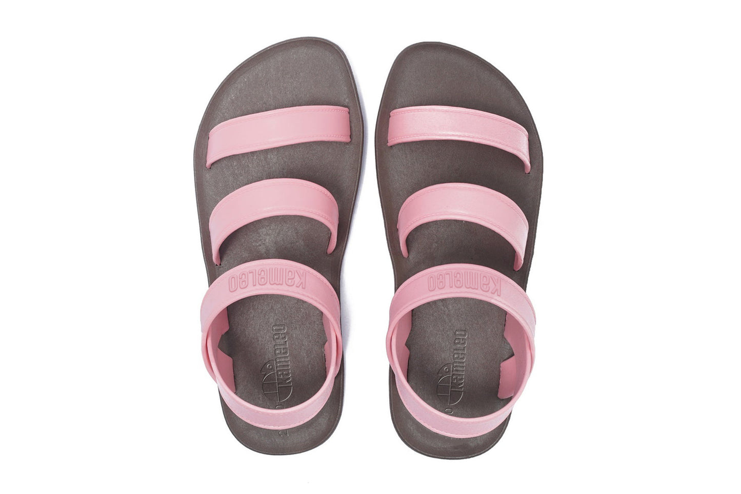 Twin Plus Kids Brown Sole LightPink Strap