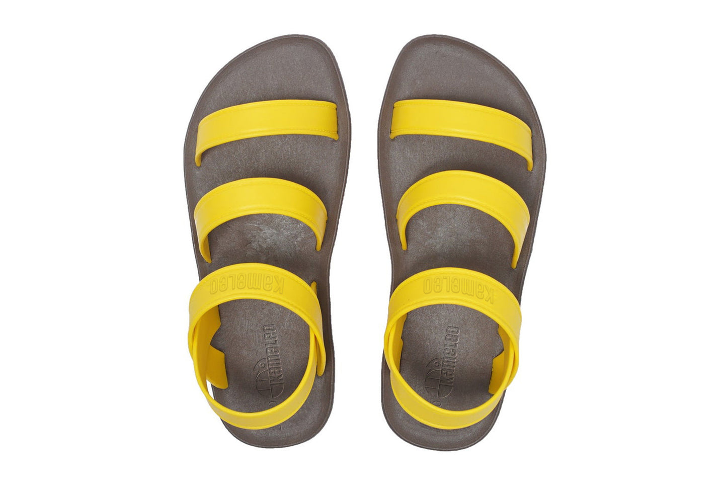 Twin Plus Kids Brown Sole Yellow Strap