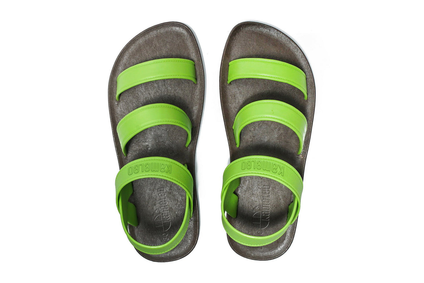 Twin Plus Kids Brown Sole Lime Strap