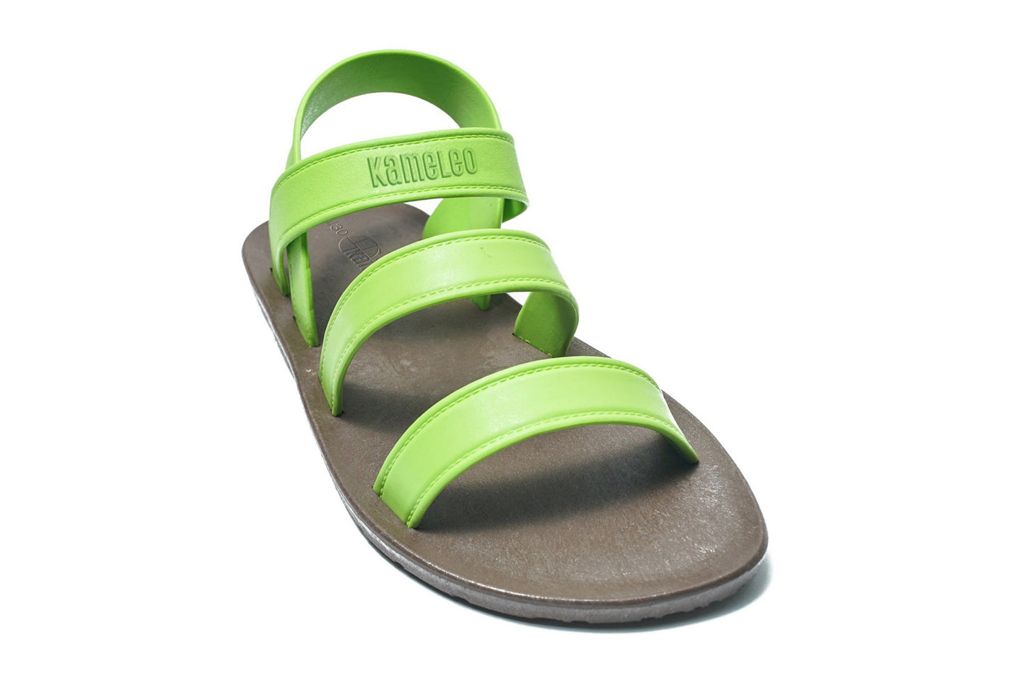 Twin Plus Kids Brown Sole Lime Strap