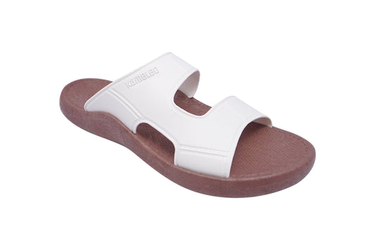 Harvey Brown Sole White Strap