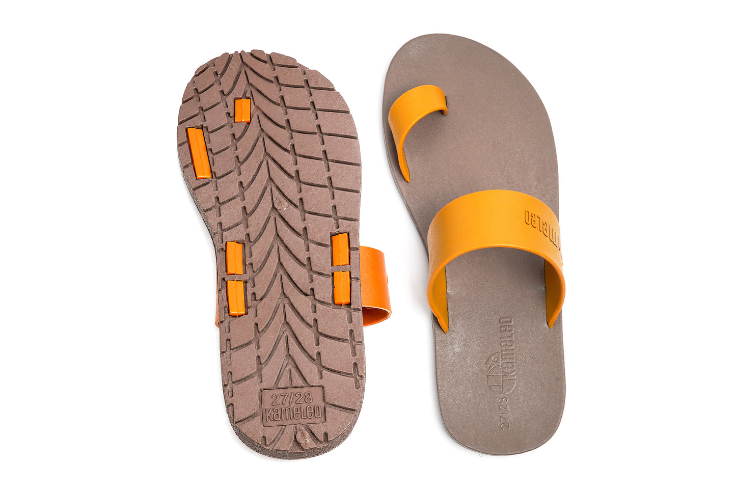 Pop Thumb Kids Brown Sole Caramel Strap