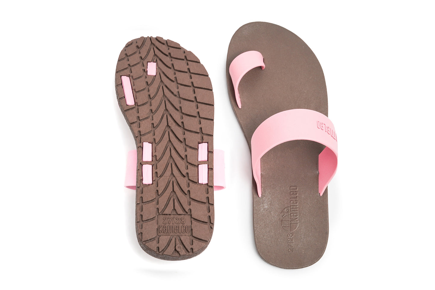 Pop Thumb Kids Brown Sole LightPink Strap