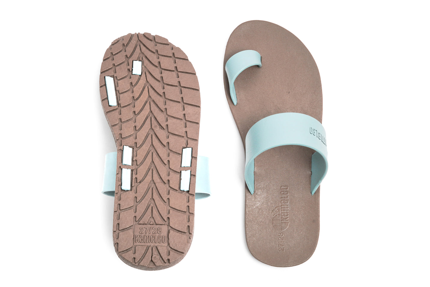 Pop Thumb Kids Brown Sole Grey Strap