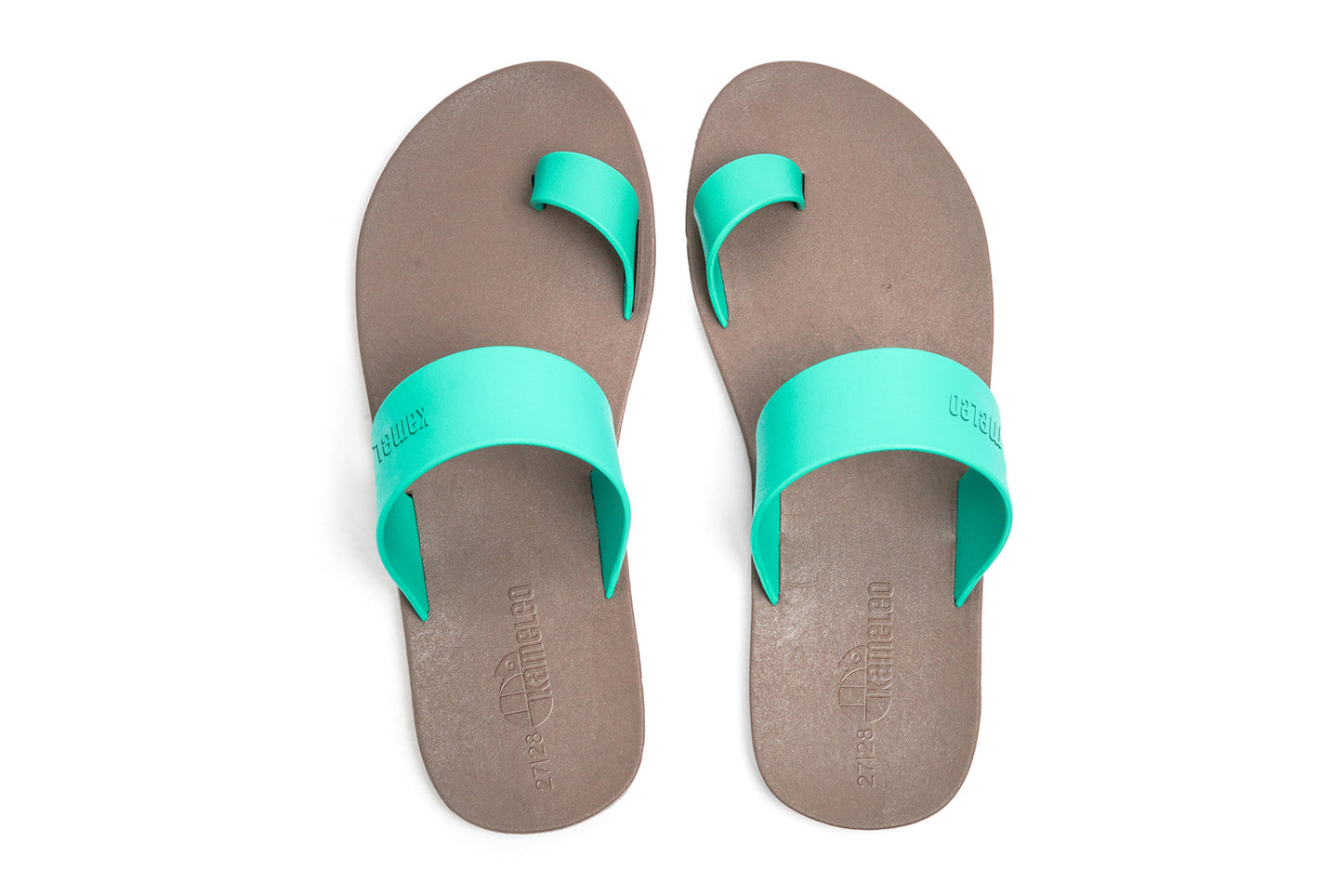 Pop Thumb Kids Brown Sole Green Strap