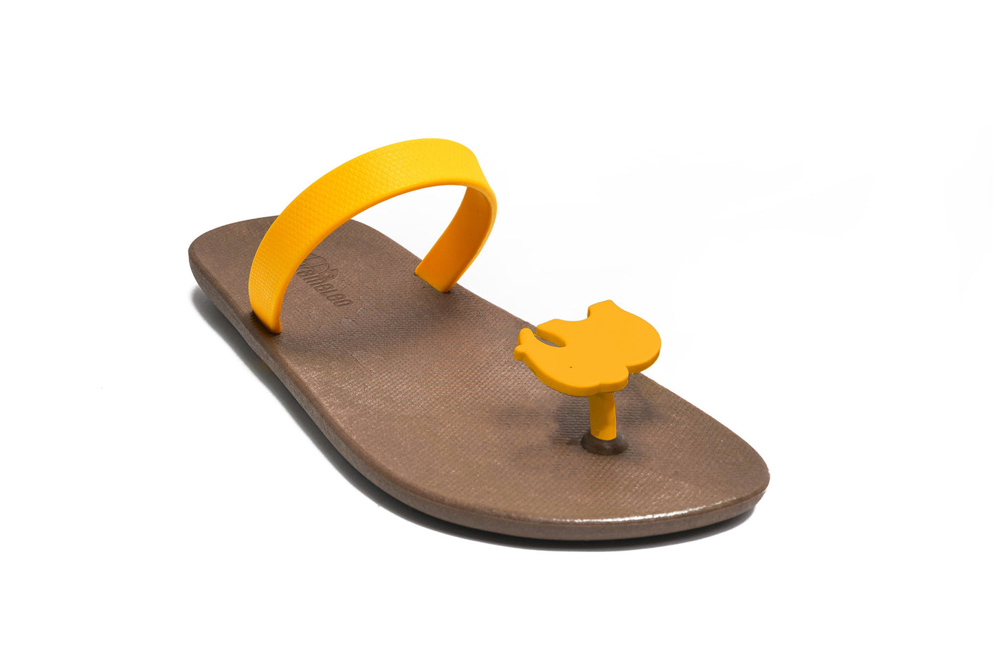 Poppi Ellie Black Sole Yellow Strap