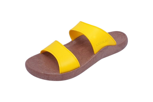 Twinny Brown Sole Yellow Strap