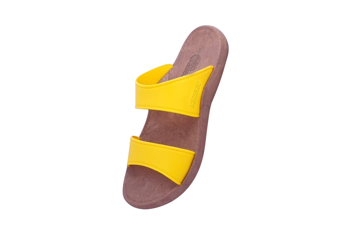Twinny Brown Sole Yellow Strap