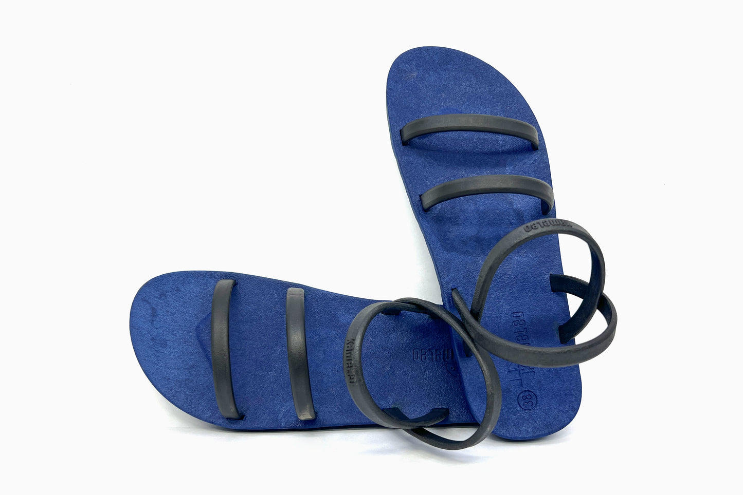Twin Slim Blue Sole Black Strap