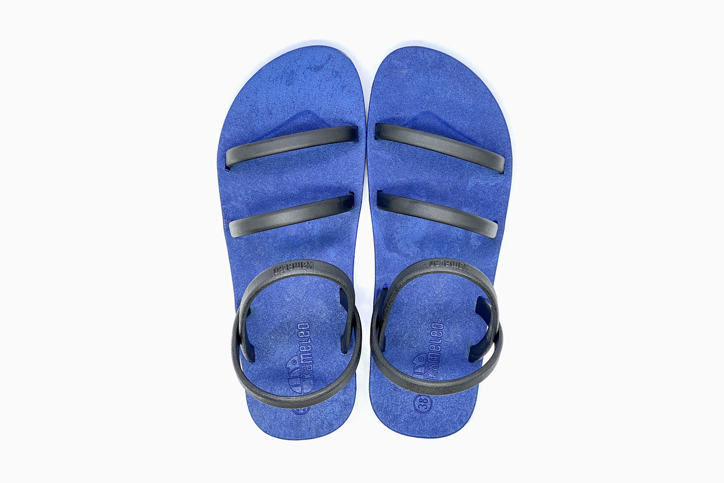 Twin Slim Blue Sole Black Strap