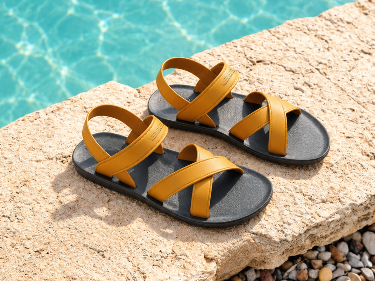 Cross Plus Black Sole Caramel Strap