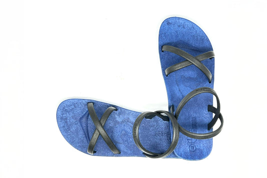 Cross Slim Blue Sole Black Strap