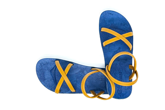 Cross Slim Blue Sole Caramel Strap