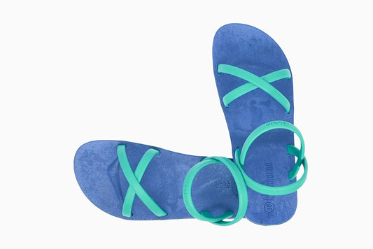 Cross Slim Blue Sole Green Strap