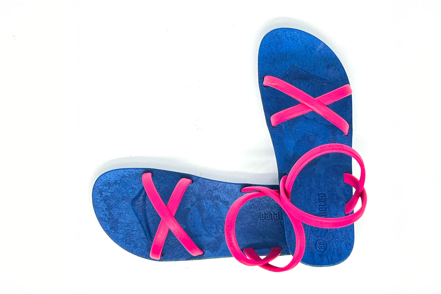 Cross Slim Blue Sole Pink Strap