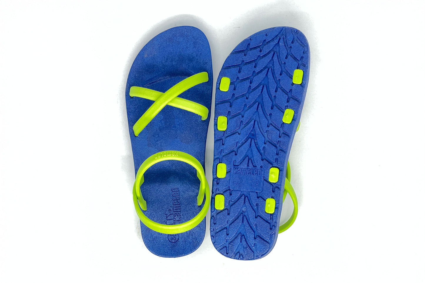 Cross Slim Blue Sole Lime Strap