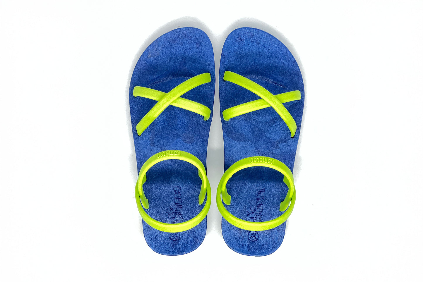 Cross Slim Blue Sole Lime Strap