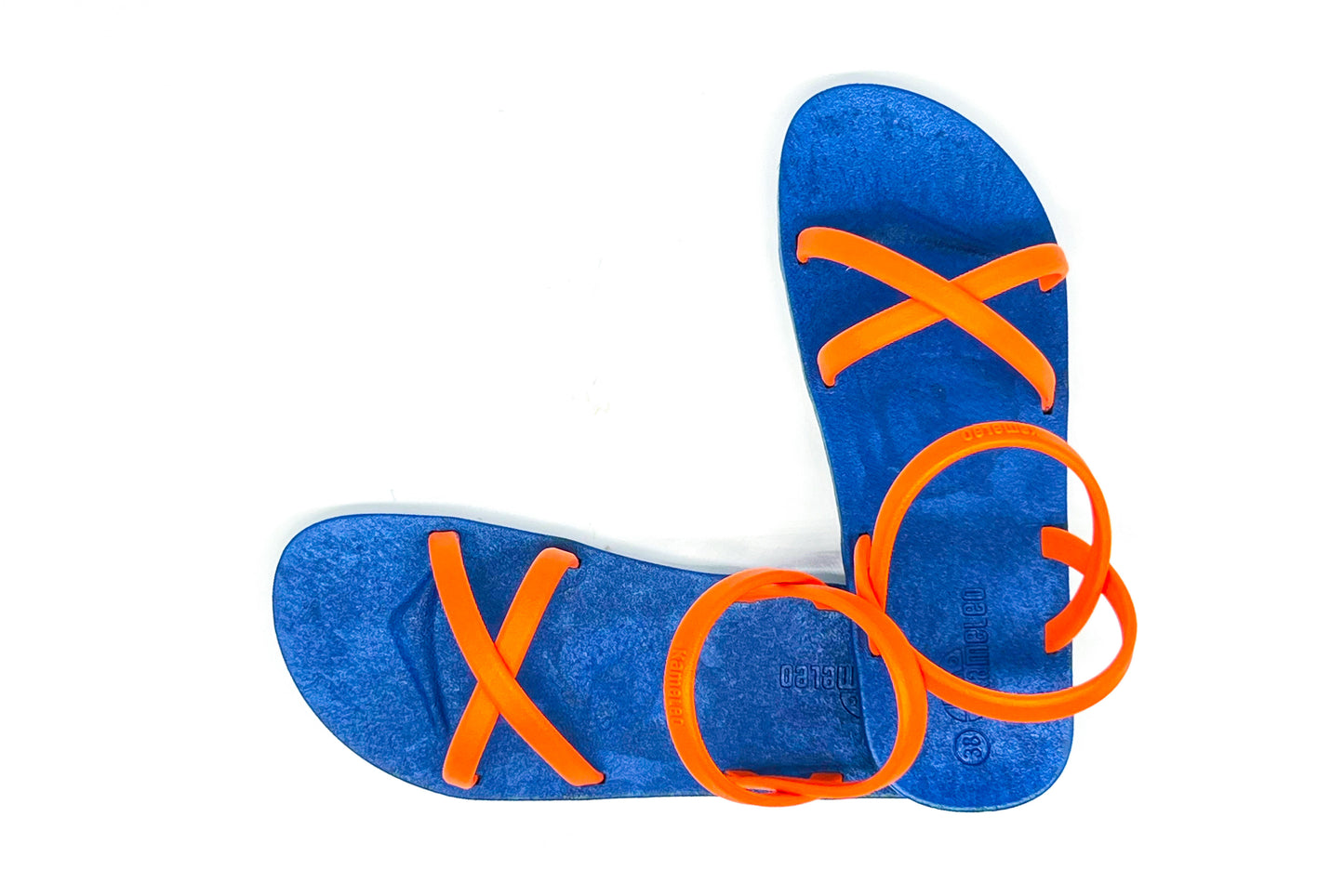 Cross Slim Blue Sole Orange Strap