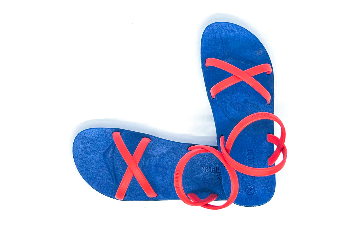 Cross Slim Blue Sole Red Strap