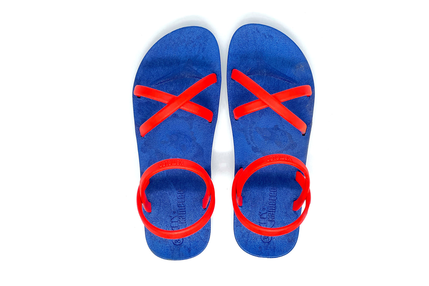 Cross Slim Blue Sole Red Strap