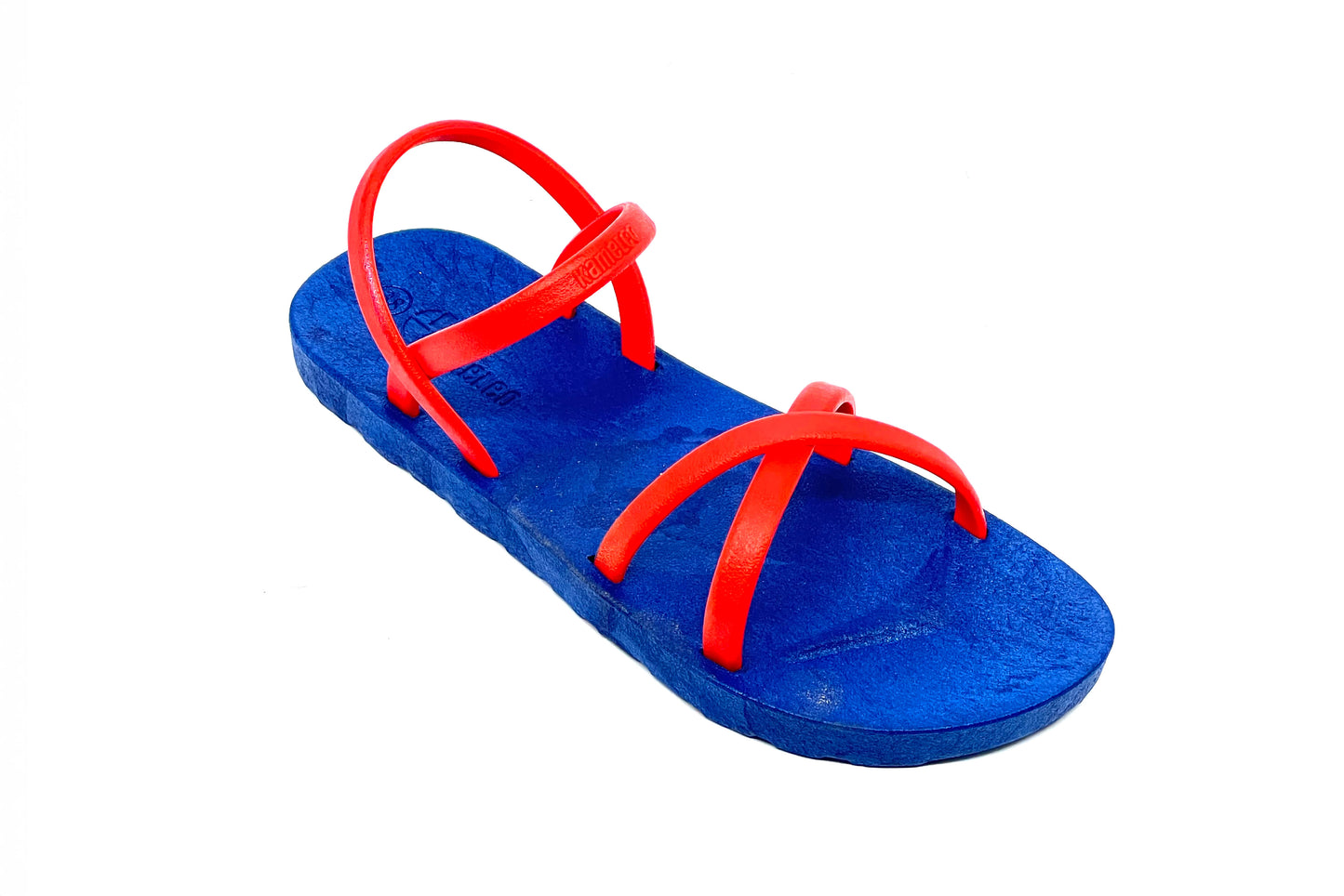 Cross Slim Blue Sole Red Strap