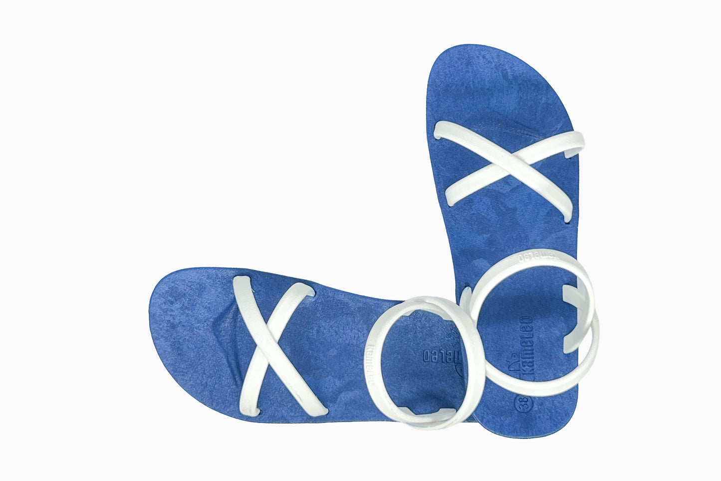 Cross Slim Blue Sole White Strap