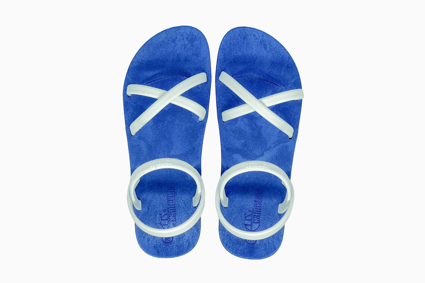Cross Slim Blue Sole White Strap