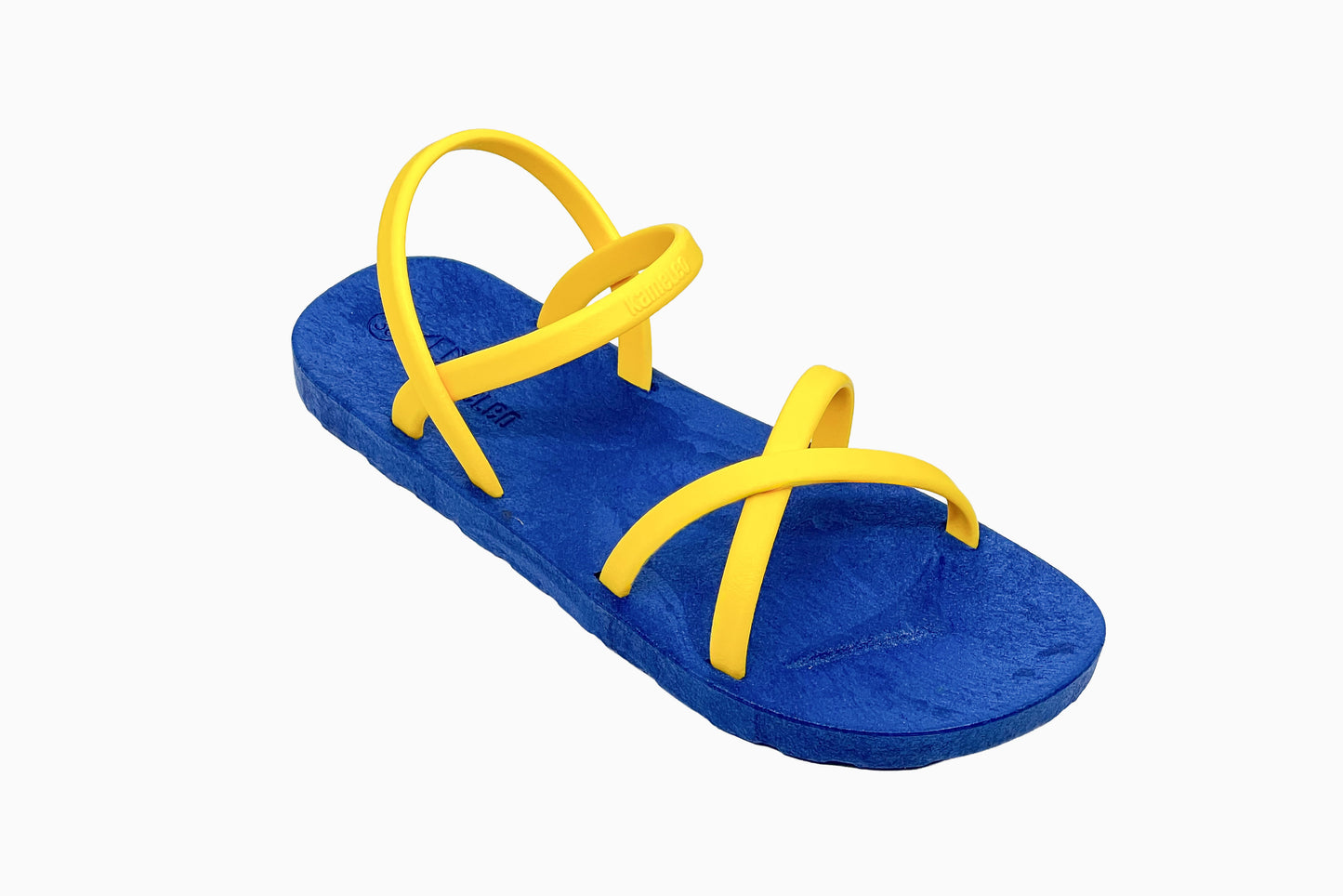 Cross Slim Blue Sole Yellow Strap