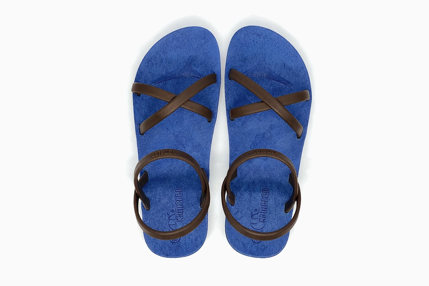 Cross Slim Blue Sole Brown Strap