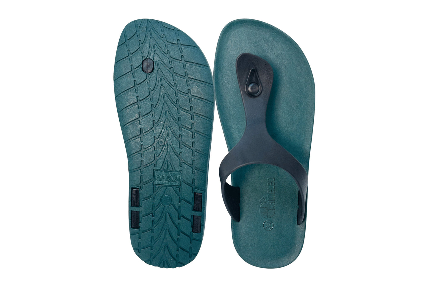 Candy Green Sole Black Strap