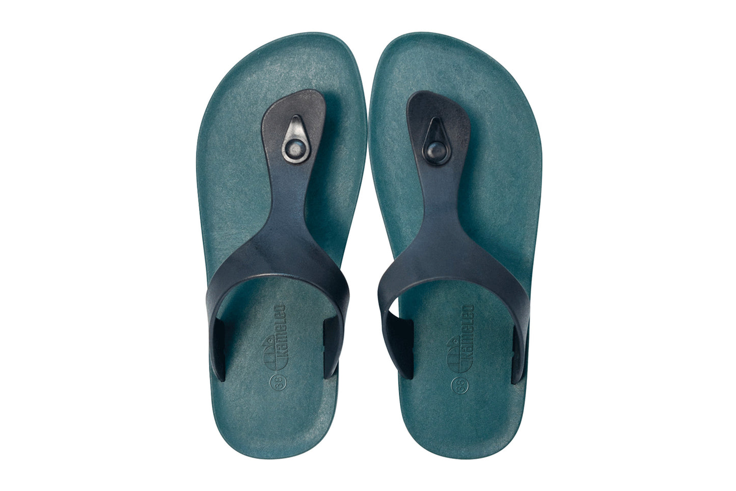 Candy Green Sole Black Strap