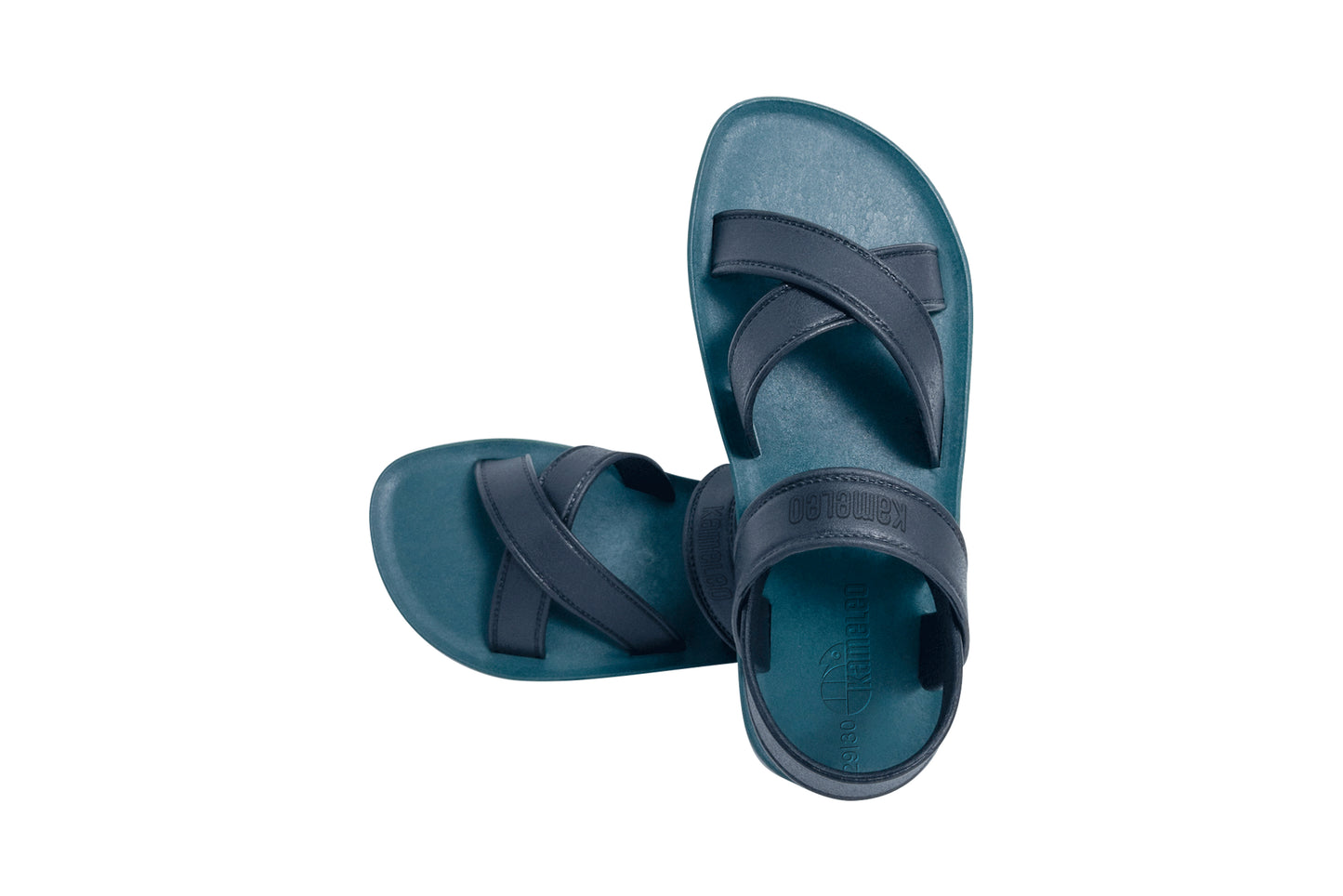 Cross Plus Kids Green Sole Black Strap