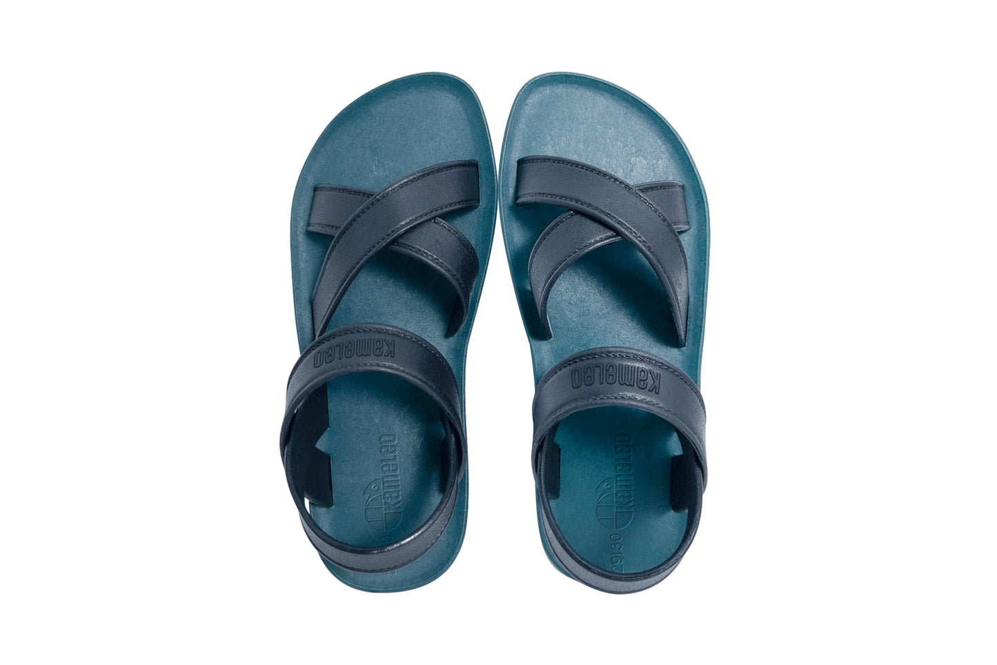 Cross Plus Kids Green Sole Black Strap