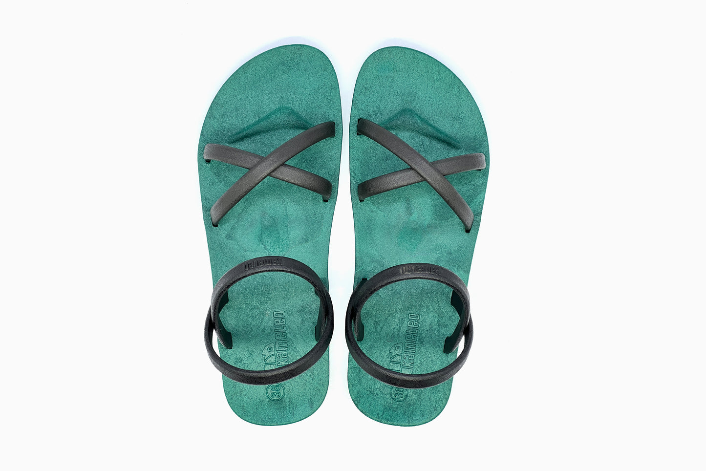 Cross Slim Green Sole Black Strap