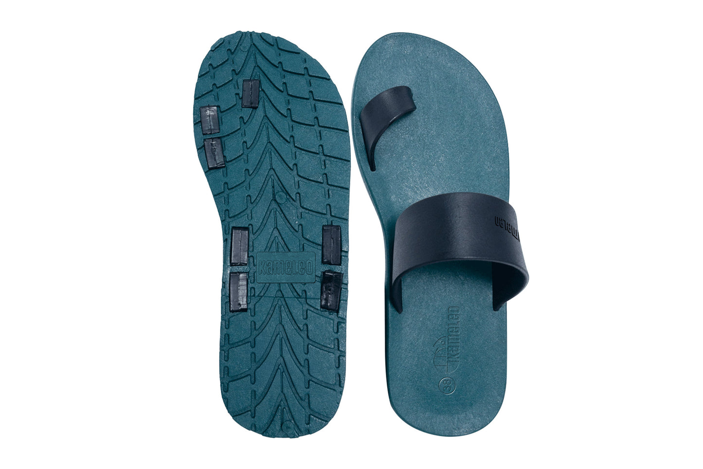 Pop Thumb Green Sole Black Strap