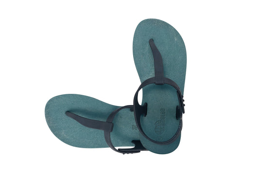 Saily Green Sole Black Strap