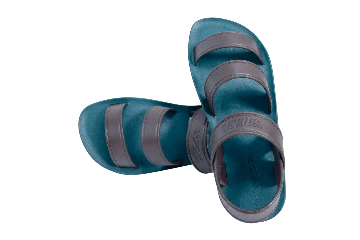 Twin Plus Kids Green Sole Brown Strap