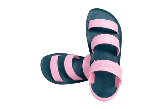 Twin Plus Kids Green Sole LightPink Strap