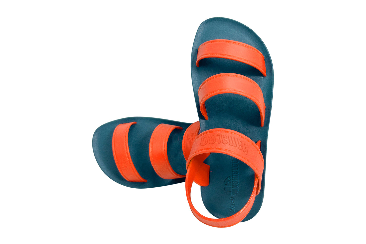 Twin Plus Kids Green Sole Orange Strap