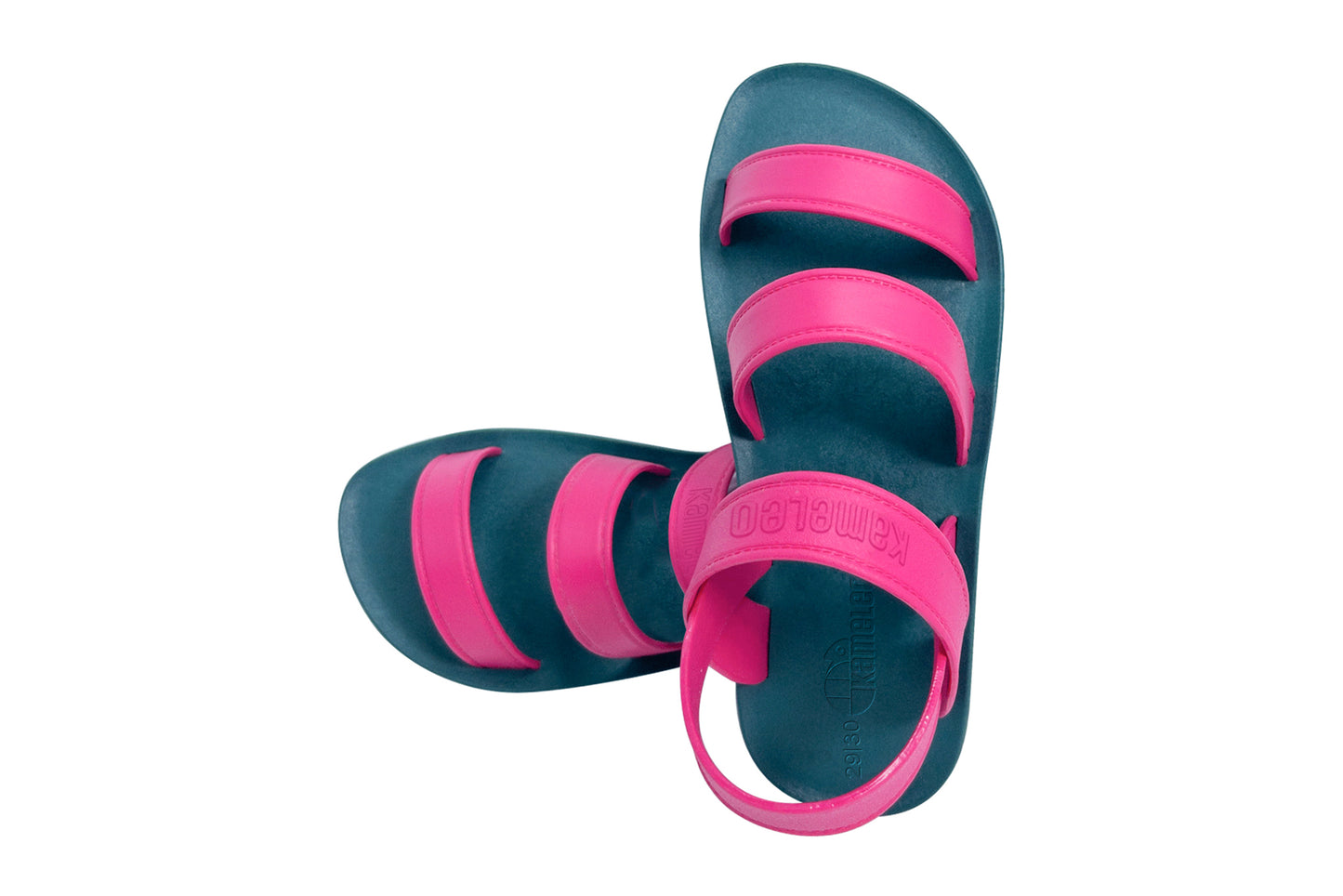 Twin Plus Kids Green Sole Pink Strap