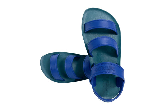 Twin Plus Kids Green Sole Blue Strap
