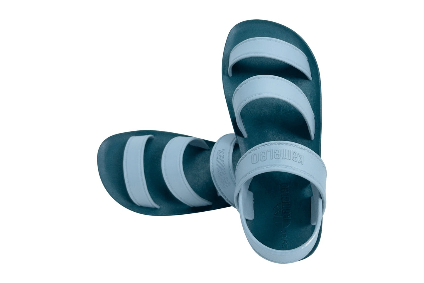 Twin Plus Kids Green Sole Grey Strap
