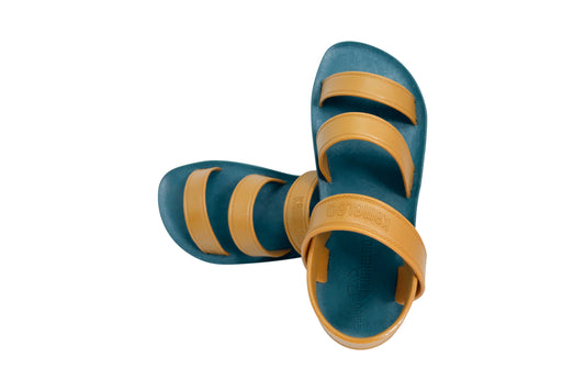 Twin Plus Kids Green Sole Caramel Strap