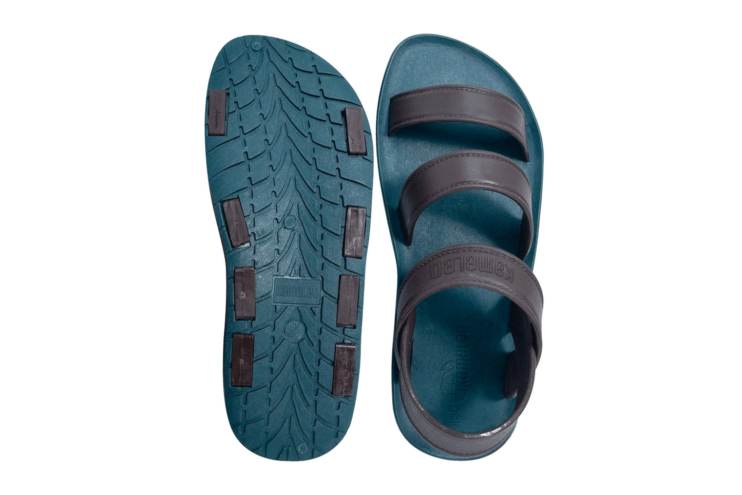 Twin Plus Kids Green Sole Brown Strap