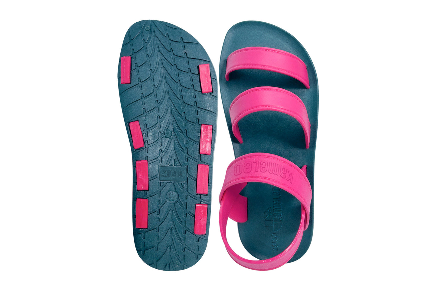 Twin Plus Kids Green Sole Pink Strap