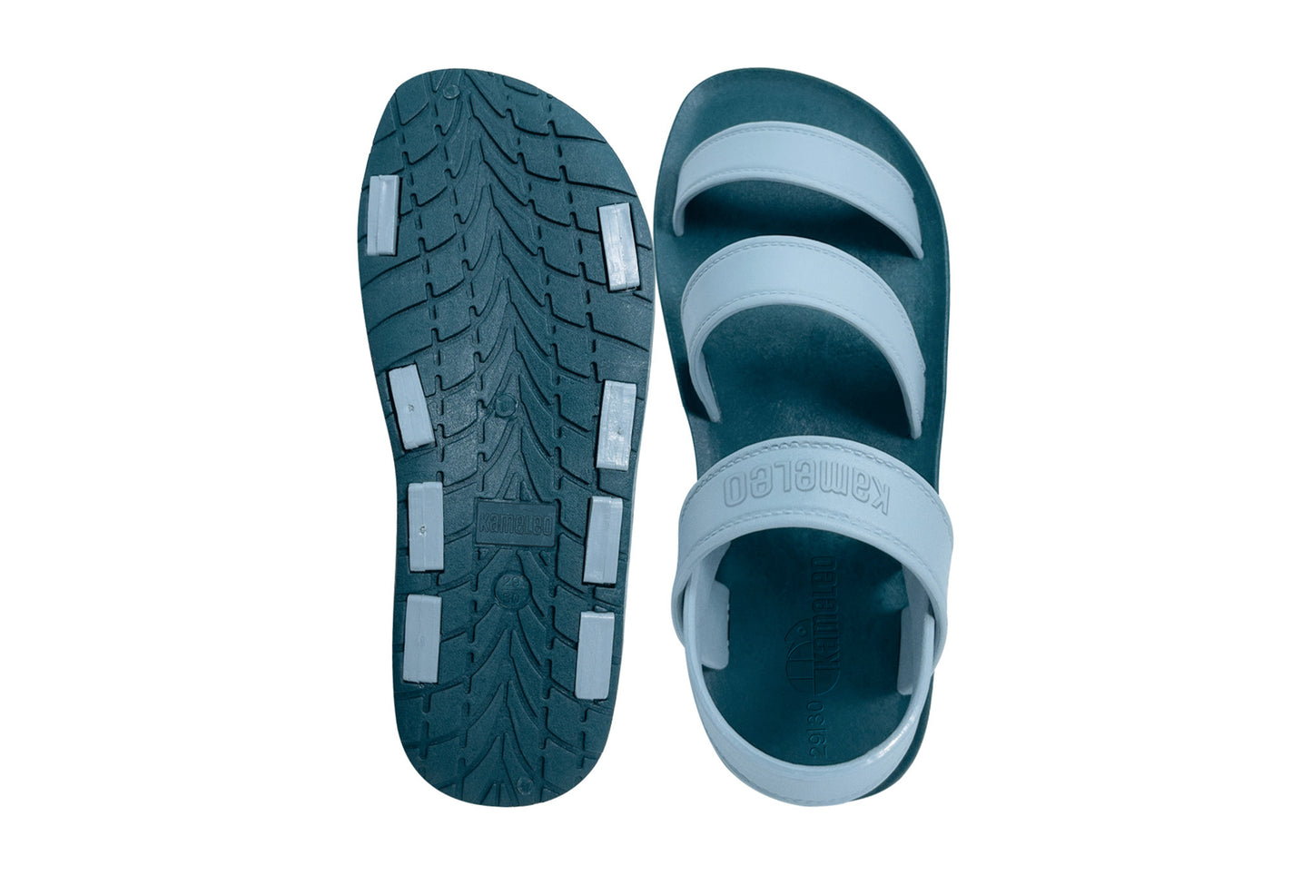 Twin Plus Kids Green Sole Grey Strap