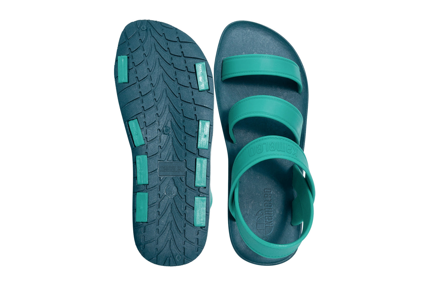 Twin Plus Kids Green Sole Green Strap