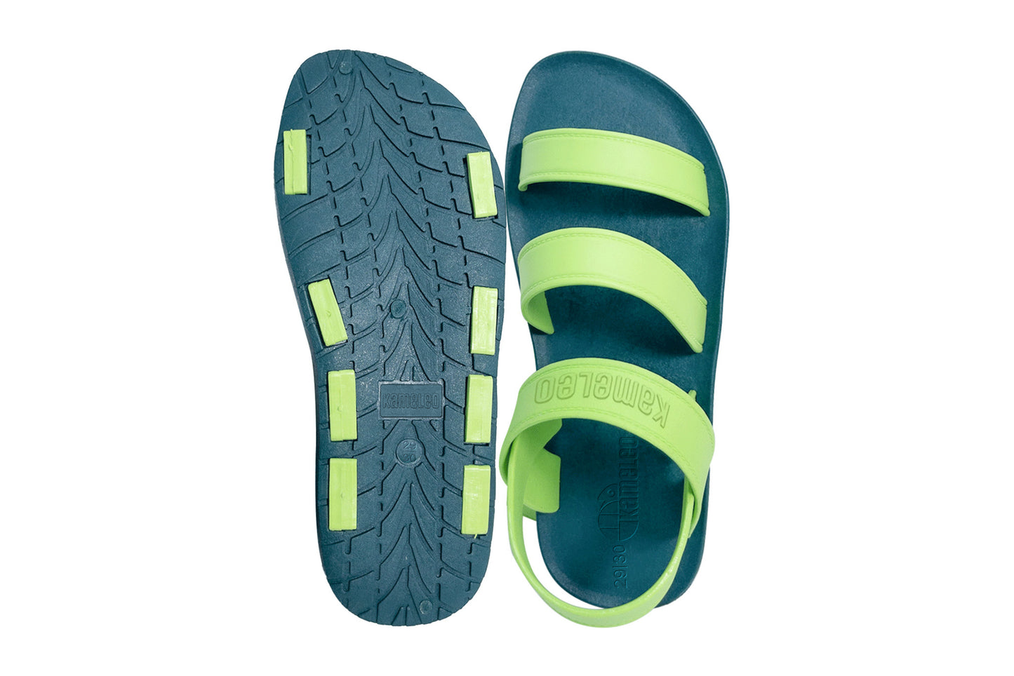 Twin Plus Kids Green Sole Lime Strap