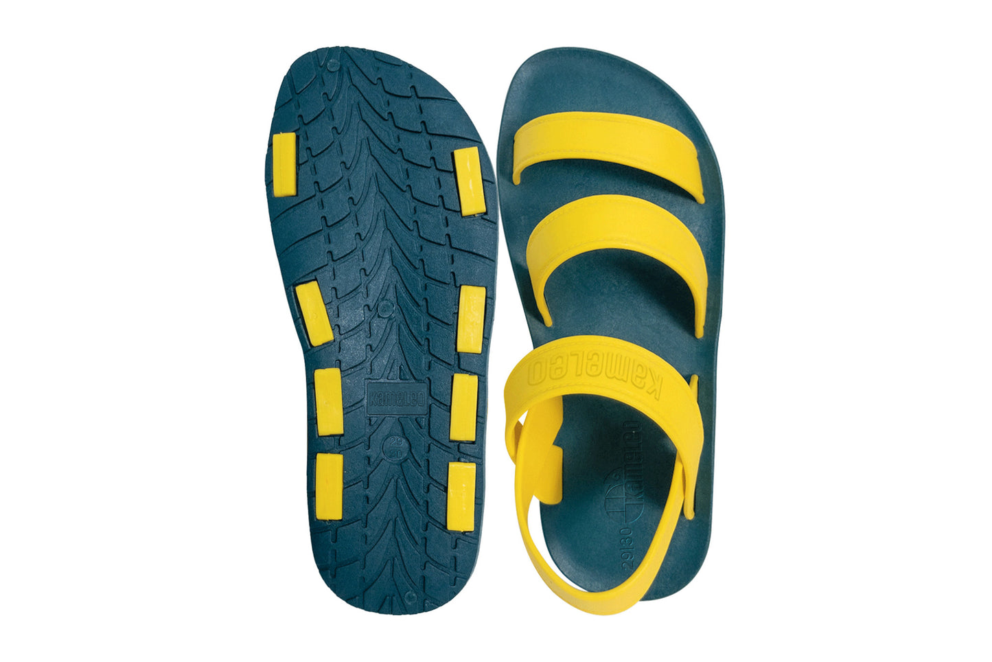 Twin Plus Kids Green Sole Yellow Strap